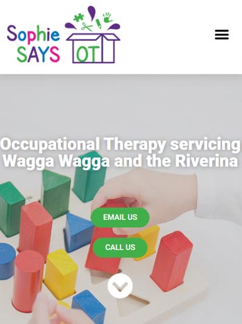 SophieSaysOT-Occupational-Therapy-Website-Client-Build-Wagga