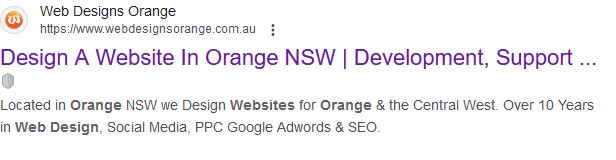 Google Ad Orange